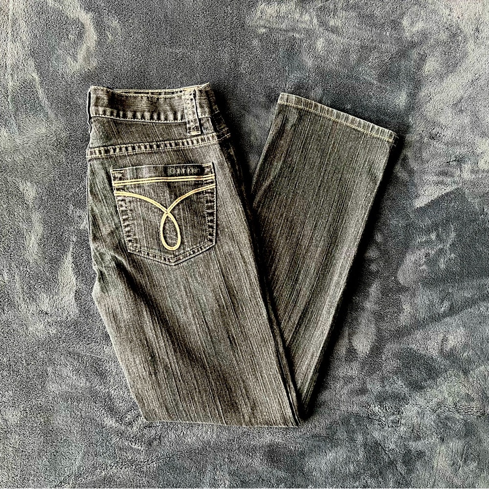 Calvin Klein jeans | straight legged | size 0 US | denim black